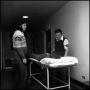 Photograph: [Alpha Phi Omega members Harrison Gillum and Bill Marks on infirmary …