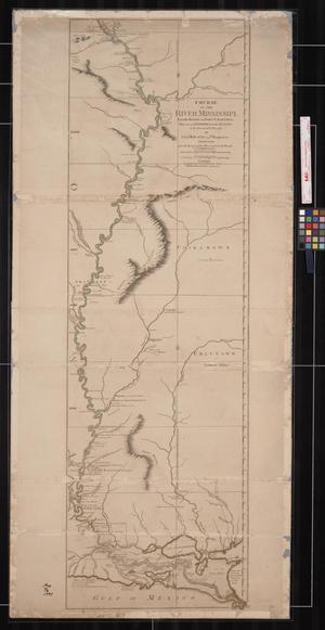 Primary view of object titled 'Course of the River Mississippi, from the Balise to Fort Chartres: Taken on an Expedition to the Illinois, in the latter end of the Year 1765.'.
