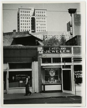 Primary view of [Photograph of E. Westland Jeweler, 2]