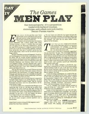 Primary view of object titled '[Article: The Games Men Play]'.