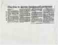 Clipping: [Clipping from Dallas Times Herald: Churches to sponsor homosexual co…
