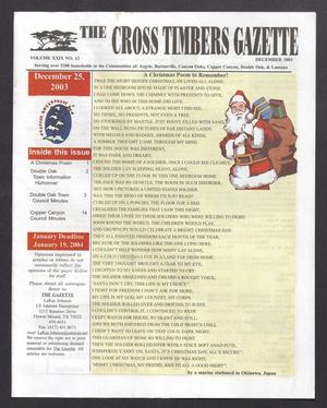 The Cross Timbers Gazette (Flower Mound, Tex.), Vol. 29, No. 12, Ed. 1, December 2003