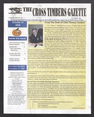 The Cross Timbers Gazette (Flower Mound, Tex.), Vol. 29, No. 10, Ed. 1, October 2003