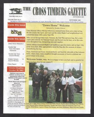 The Cross Timbers Gazette (Flower Mound, Tex.), Vol. 29, No. 9, Ed. 1, September 2003