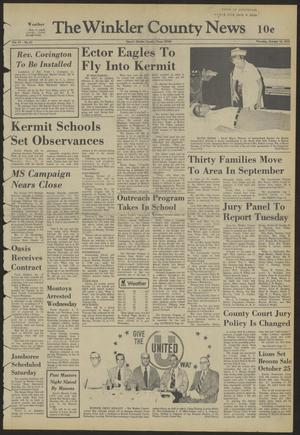 Primary view of The Winkler County News (Kermit, Tex.), Vol. 37, No. 61, Ed. 1 Thursday, October 18, 1973