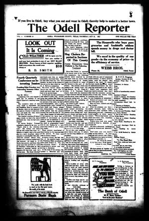 The Odell Reporter (Odell, Tex.), Vol. 4, No. 41, Ed. 1 Thursday, October 21, 1915