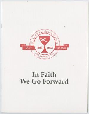 [Centennial Celebration Program for First Christian Church of Arlington]