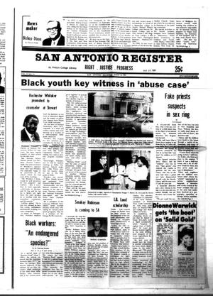 Primary view of San Antonio Register (San Antonio, Tex.), Vol. 51, No. 19, Ed. 1 Thursday, August 20, 1981