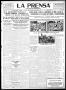 Newspaper: La Prensa (San Antonio, Tex.), Vol. 8, No. 2,416, Ed. 1 Wednesday, No…