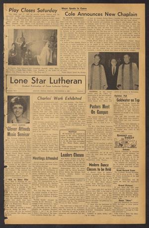 Primary view of Lone Star Lutheran (Seguin, Tex.), Vol. 45, No. 7, Ed. 1 Friday, November 8, 1963