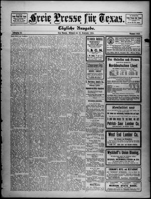 Primary view of Freie Presse für Texas. (San Antonio, Tex.), Vol. 44, No. 8039, Ed. 1 Wednesday, September 23, 1908