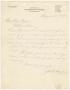 Primary view of [Letter from JNO W. Hornsby to Honorable W. J. Bryan, August 21, 1912]