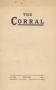 Journal/Magazine/Newsletter: The Corral, Volume 13, Number 1, Fall, 1920