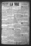 Newspaper: La Voz (San Diego, Tex.), Vol. 1, No. 15, Ed. 1 Friday, April 3, 1936