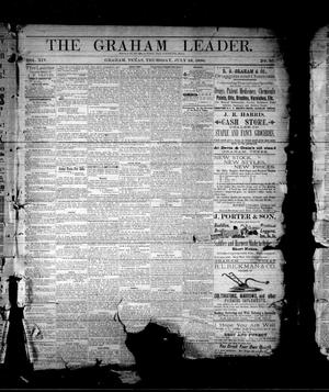 Primary view of object titled 'The Graham Leader. (Graham, Tex.), Vol. 14, No. 50, Ed. 1 Thursday, July 24, 1890'.