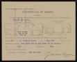 Legal Document: Cattle Sanitary Board of New Mexico: Certificate of Brand, May 22, 18…