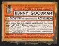 Postcard: Benny Goodman and his Orchestra with Roy Eldridge, presented by the H…
