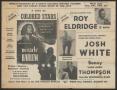 Pamphlet: Advertisement for Roy Eldridge at the Apollo Theater in Harlem
