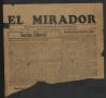 Newspaper: El Mirador (Edinburg, Tex.), Vol. 3, No. 40, Ed. 1 Friday, October 5,…