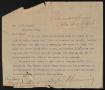 Letter: [Letter from C. C. Hemming to M. E. Sayles, August 11, 1906]