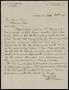 Letter: [Letter from T. W. Brown to Henry Sayles, December 22, 1897]