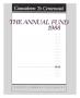 Journal/Magazine/Newsletter: Countdown To Centennial: The Annual Fund 1988