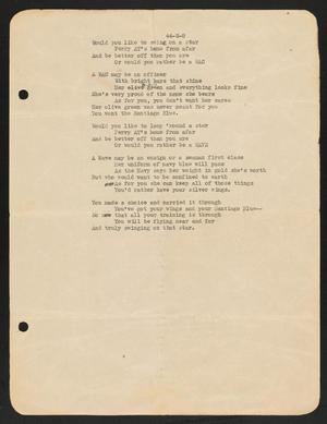 Primary view of object titled '[44-W-8 Poem]'.