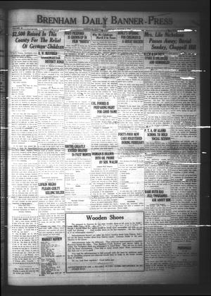Primary view of object titled 'Brenham Daily Banner-Press (Brenham, Tex.), Vol. 40, No. 285, Ed. 1 Saturday, March 1, 1924'.