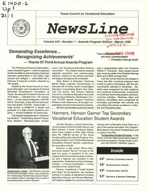 NewsLine, Volume 21, Number 1, March 1990