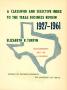 Book: A Classified and Selective Index to the Texas Business Review 1927-19…