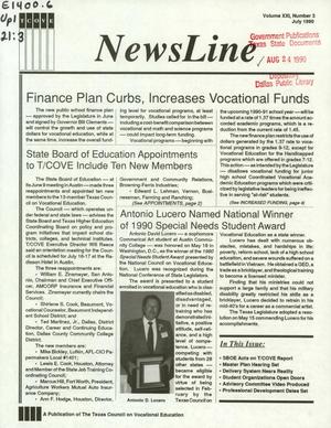 NewsLine, Volume 21, Number 3, July 1990