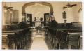 Postcard: [Inside the Zion German Evangelical Lutheran Church in Waco, Texas]
