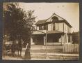 Photograph: [Photograph of Millicent Lupton Caldwell in Front of Home]