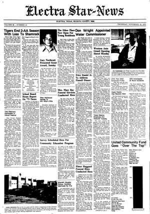 Primary view of Electra Star-News (Electra, Tex.), Vol. 66, No. 14, Ed. 1 Thursday, November 22, 1973