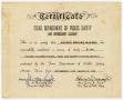 Legal Document: [Law Enforcement Certification Awarded to Arthur Howard Malone]