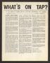 Newspaper: What's On Tap? (Irving, Tex.), Vol. 1, No. 6, Ed. 1 Wednesday, Decemb…