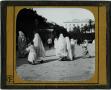 Photograph: Glass Slide of Arab Women on Street in Algiers (Algeria)