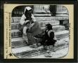 Primary view of Glass Slide of Peasant Women and Children on Steps of Temple of Vesta (Rome, Italy)