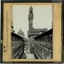 Photograph: Glass Slide of Old Palace and Uffizi Gallery (Florence, Italy)