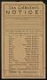 Text: [Montgomery County Tax Collector's Notice, 1920]