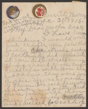 [Letter from Marguerite Cavett to Georgia Pound Cavett, December 31, 1916]