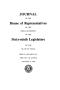 Legislative Document: Journal of the House of Representatives of the Regular Session of the…