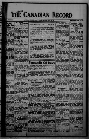 Primary view of The Canadian Record (Canadian, Tex.), Vol. 34, No. 25, Ed. 1  Thursday, June 17, 1926