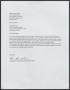 Primary view of [Letter from Mario Marcel Salas to Loretta Parham, March 23, 2014]