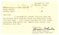 Postcard: [Postcard from Grace Wheelis to Truett Latimer, January 11, 1957]