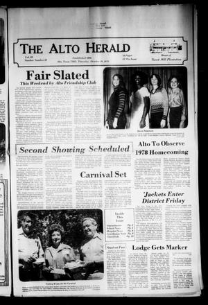 The Alto Herald (Alto, Tex.), Vol. 83, No. 23, Ed. 1 Thursday, October 19, 1978
