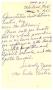 Postcard: [Postcard from Mrs. Eula Curtis to Truett Latimer, March 7, 1961]