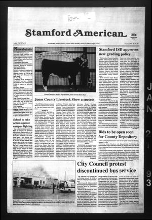 Stamford American (Stamford, Tex.), Vol. 71, No. 43, Ed. 1 Thursday, January 21, 1993