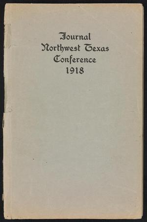 Journal of the Northwest Texas Annual Conference, Methodist Episcopal Church, South: 1918