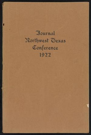 Journal of the Northwest Texas Annual Conference, Methodist Episcopal Church, South: 1922